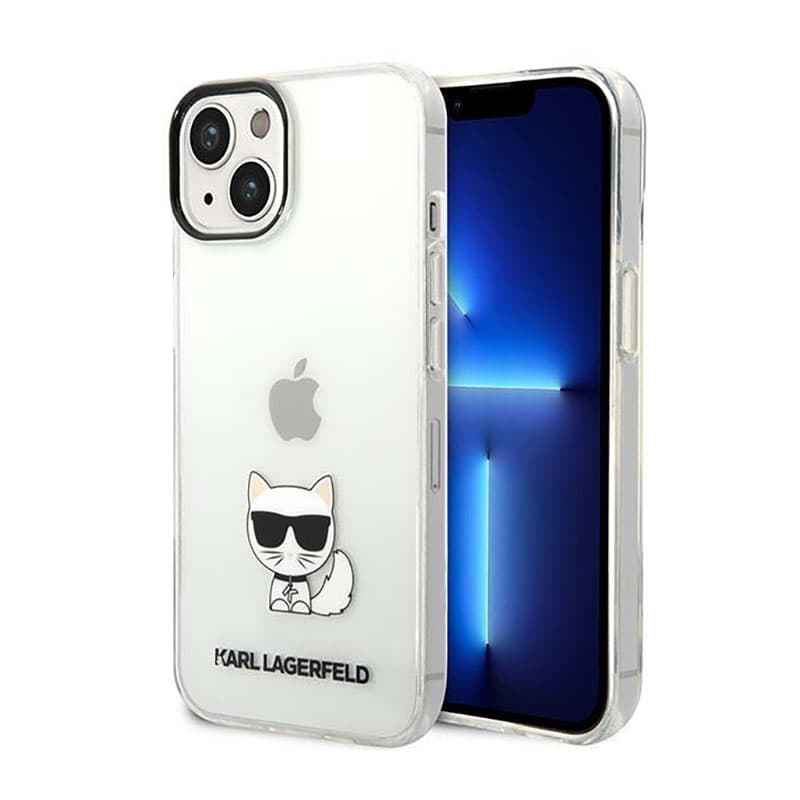 Karl Lagerfeld Choupette Body - Case for iPhone 14 Plus (Clear) 1