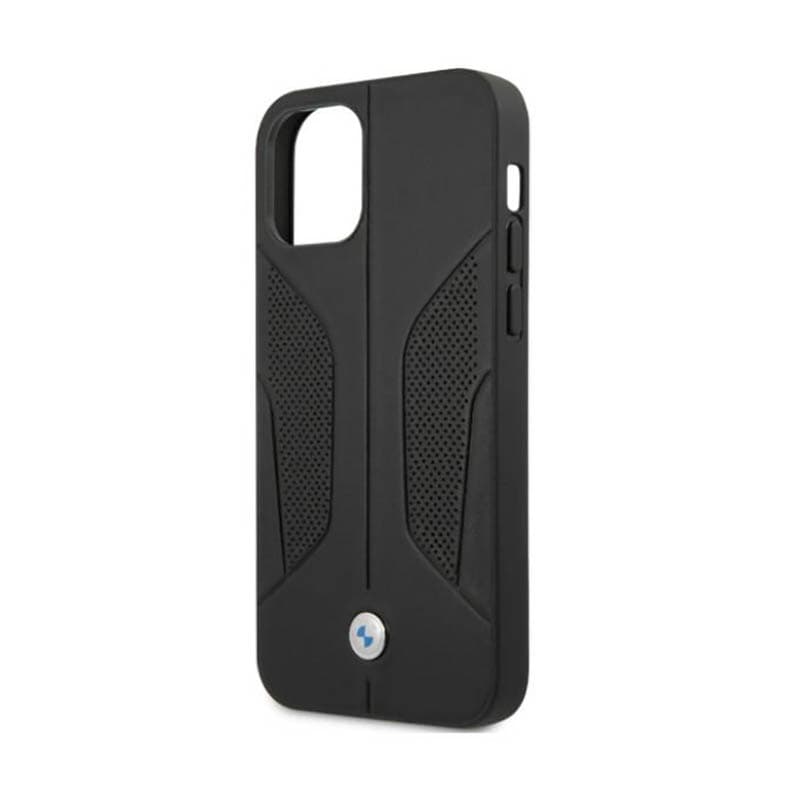 BMW Leather Perforate Sides - Case for iPhone 12 / iPhone 12 Pro (Black) 6
