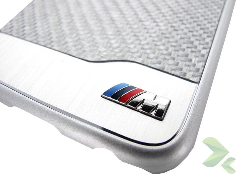 BMW M Edition Carbon & Aluminium Hard Case for Samsung Galaxy S6 (silver) 4