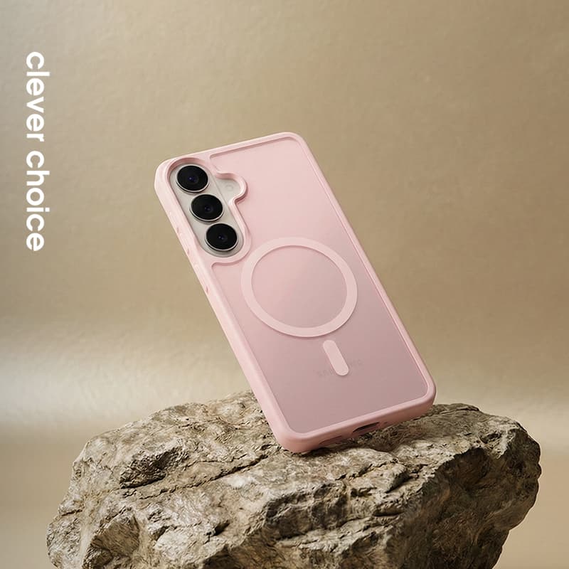 Crong Hybrid Matte Magnetic - MagSafe Case Samsung Galaxy A37 / A36 (Pink) 5