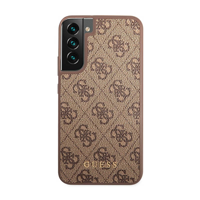 Guess 4G Metal Logo - Case for Samsung Galaxy S23 (Brown) 3