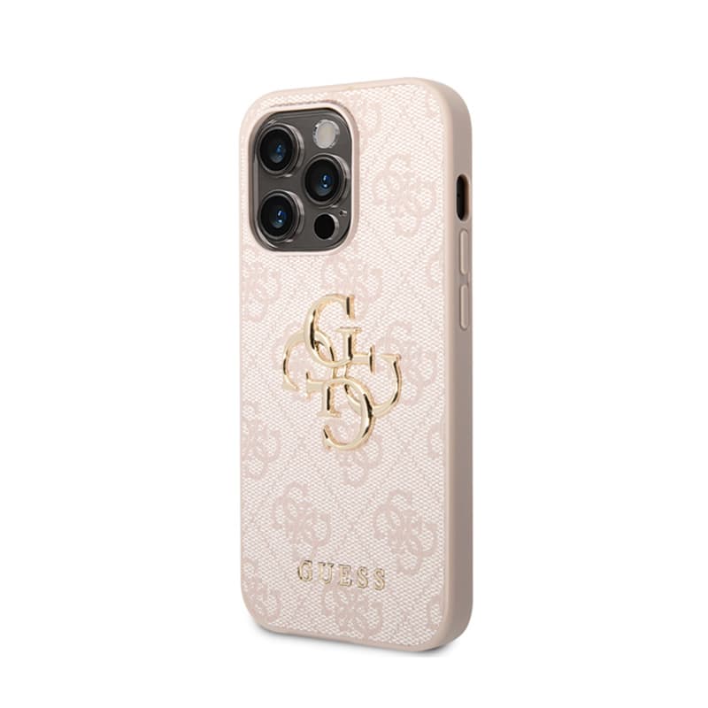 Guess 4G Big Metal Logo - Case for iPhone 15 Pro (Pink) 2