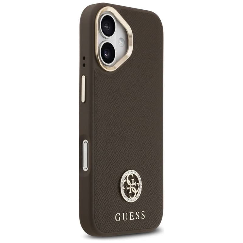 Guess Grained Strass Logo MagSafe - Case iPhone 17 (brown) 4