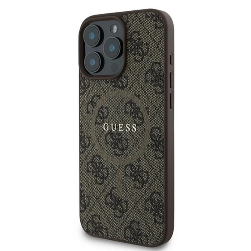 Guess 4G Ring Classic Logo MagSafe - Case for iPhone 16 Pro (brown) 2