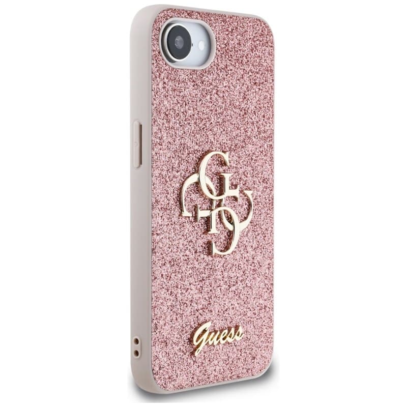 Guess Fixed Glitter Big 4G - Case for iPhone 16e (pink) 4