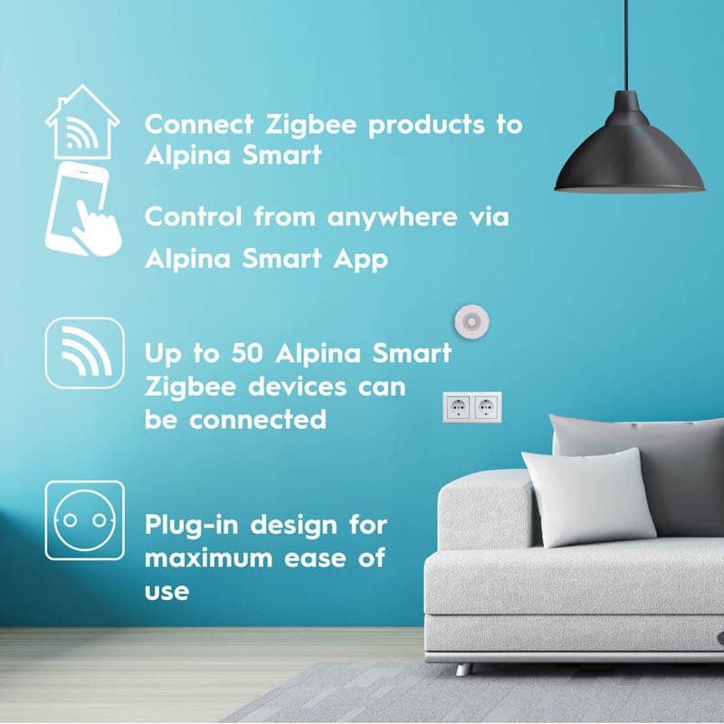 Alpina - Zigbee hub gateway to connect devices in this standard 2