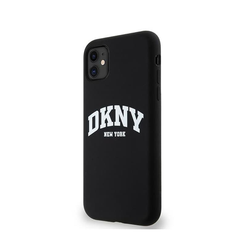 DKNY Liquid Silicone White Printed Logo MagSafe - Case for iPhone 11 (black) 2