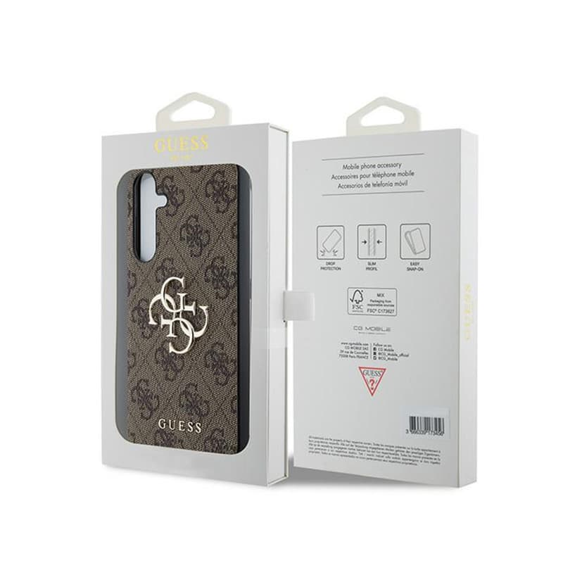 Guess 4G Big Metal Logo - Case Samsung Galaxy A35 5G (brown) 8