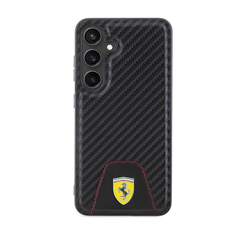 Ferrari Carbon Stitched Bottom - Case for Samsung Galaxy S24 (black) 3