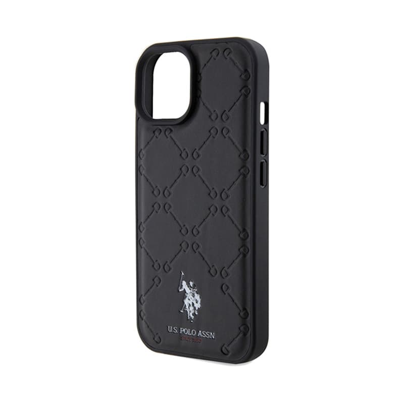 US Polo Assn Yoke Pattern  - Case iPhone 15 (black) 6