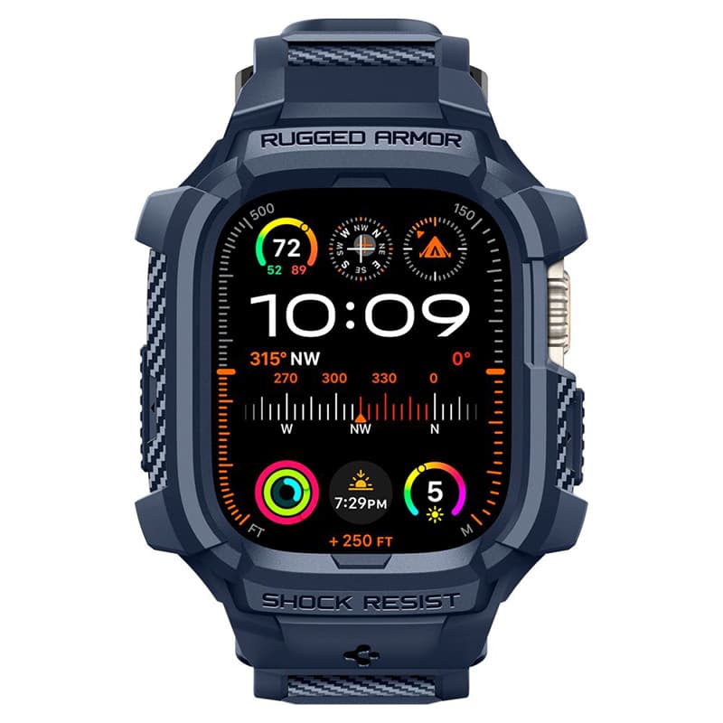Spigen Rugged Armor Pro - Strap with case for Apple Watch Ultra 49 mm (Navy Blue) 2