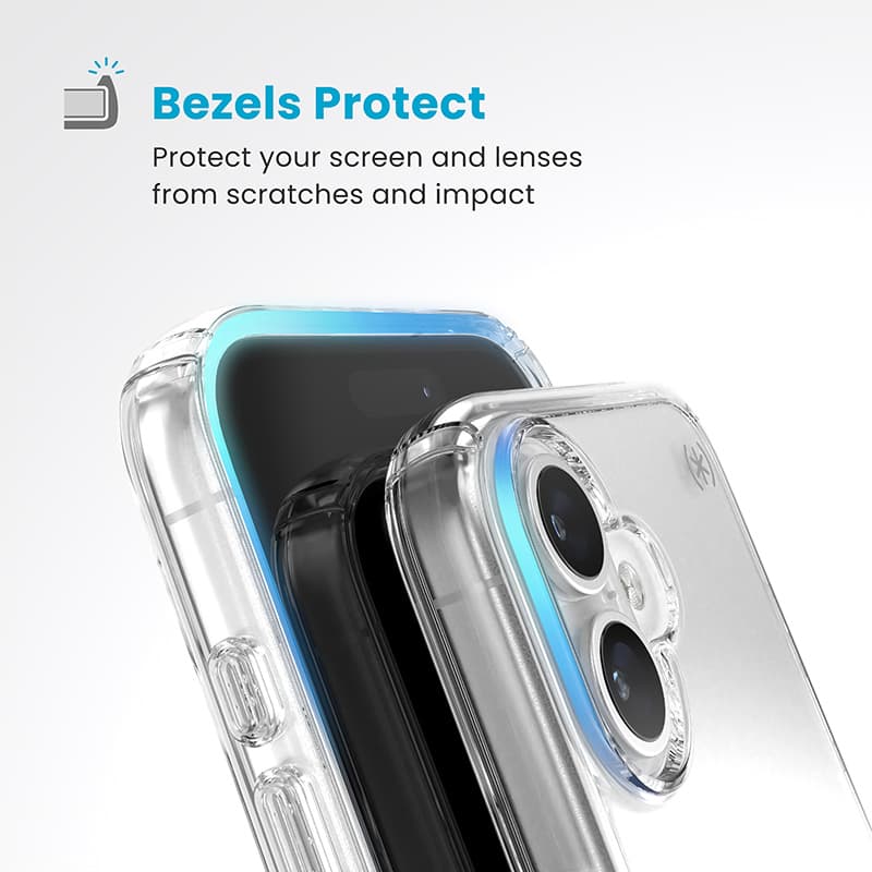 Speck Presidio Perfect-Clear - iPhone 16 Case (Clear) 4
