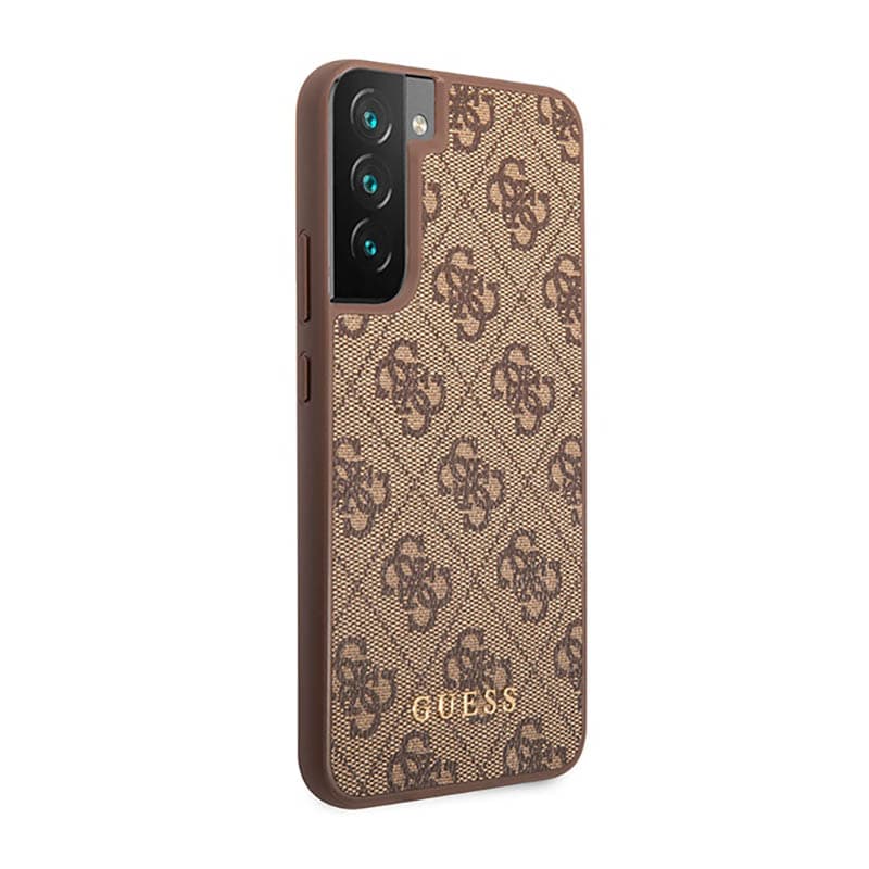 Guess 4G Metal Logo - Case for Samsung Galaxy S23 (Brown) 4