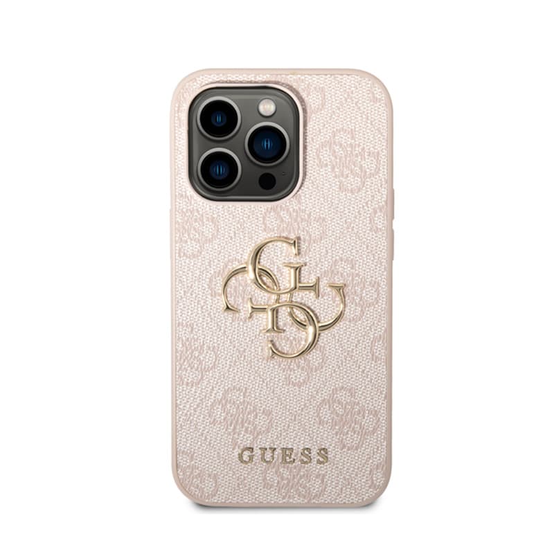 Guess 4G Big Metal Logo - Case for iPhone 15 Pro (Pink) 3