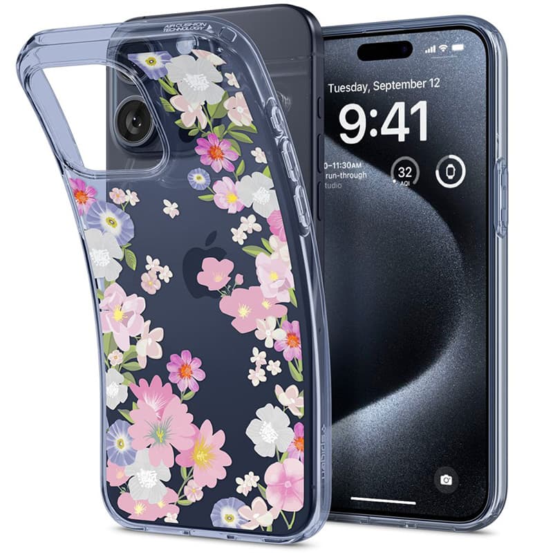Spigen Liquid Crystal - Case for iPhone 15 Pro (Blossom) 8