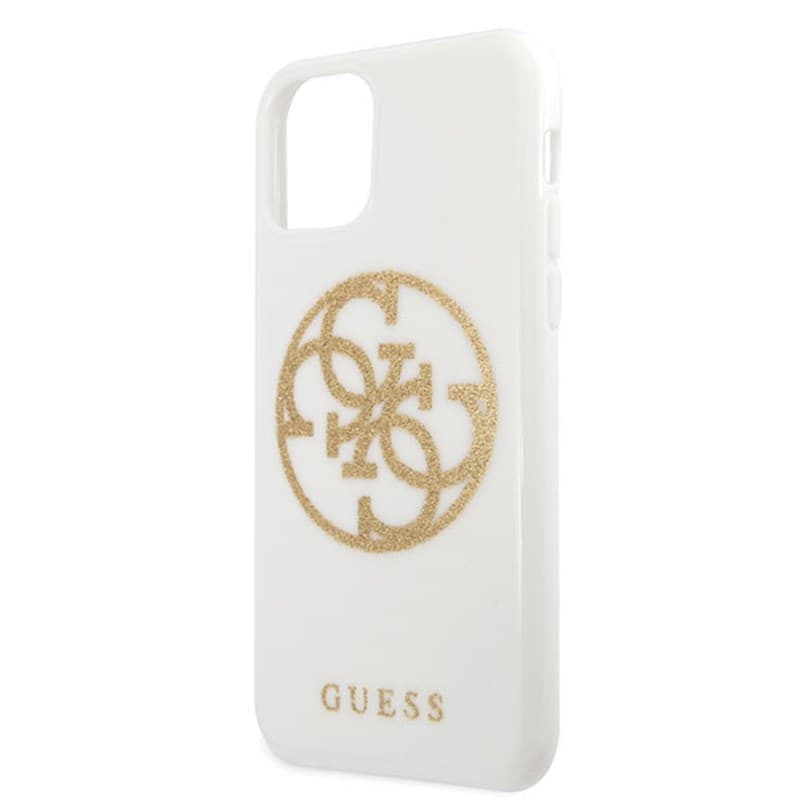 Guess Circle Glitter 4G - Case for  iPhone 11 Pro Max (biały) 3