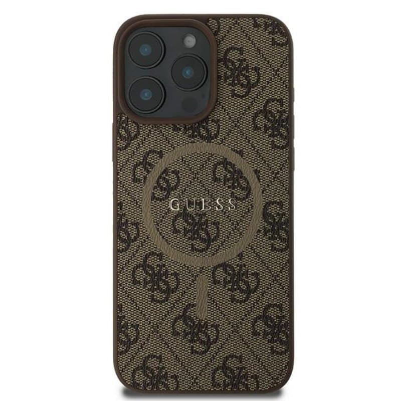 Guess 4G Ring Classic Logo MagSafe - Case for iPhone 16 Pro (brown) 3