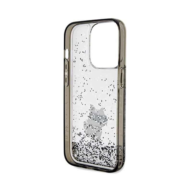 Karl Lagerfeld Liquid Glitter Choupette - Case for iPhone 14 Pro (Transparent) 7