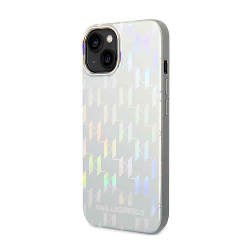 Karl Lagerfeld Monogram Pattern  Case iPhone 14 (Black) 2