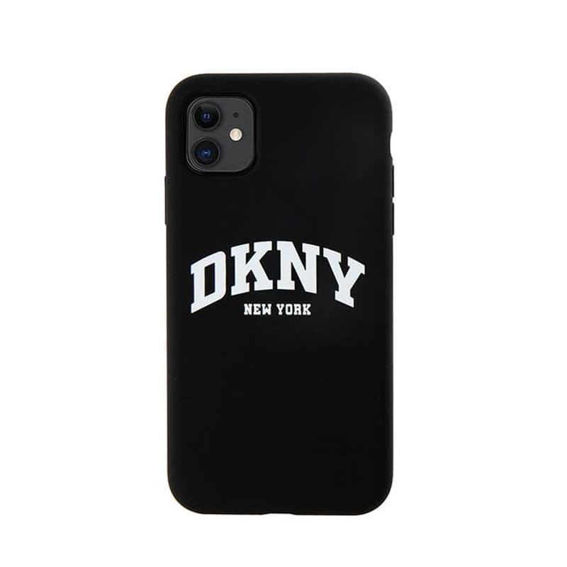 DKNY Liquid Silicone White Printed Logo MagSafe - Case for iPhone 11 (black) 3