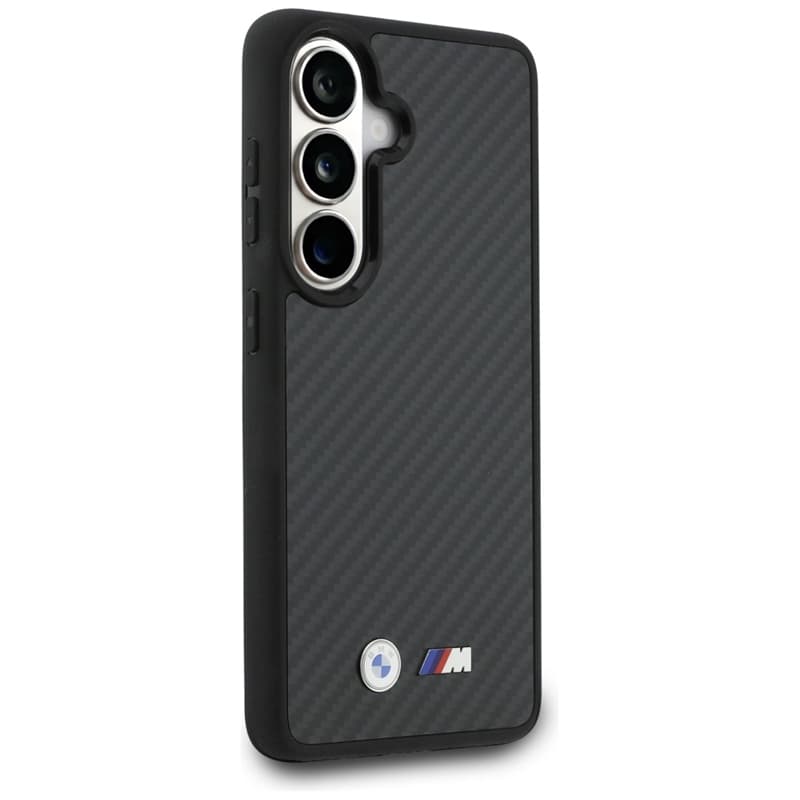BMW M Kevlar Logo MagSafe - Samsung Galaxy S26 Case (Black) 4