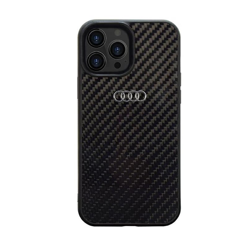 Audi Carbon Fiber - Case for iPhone 14 Pro (Black) 1