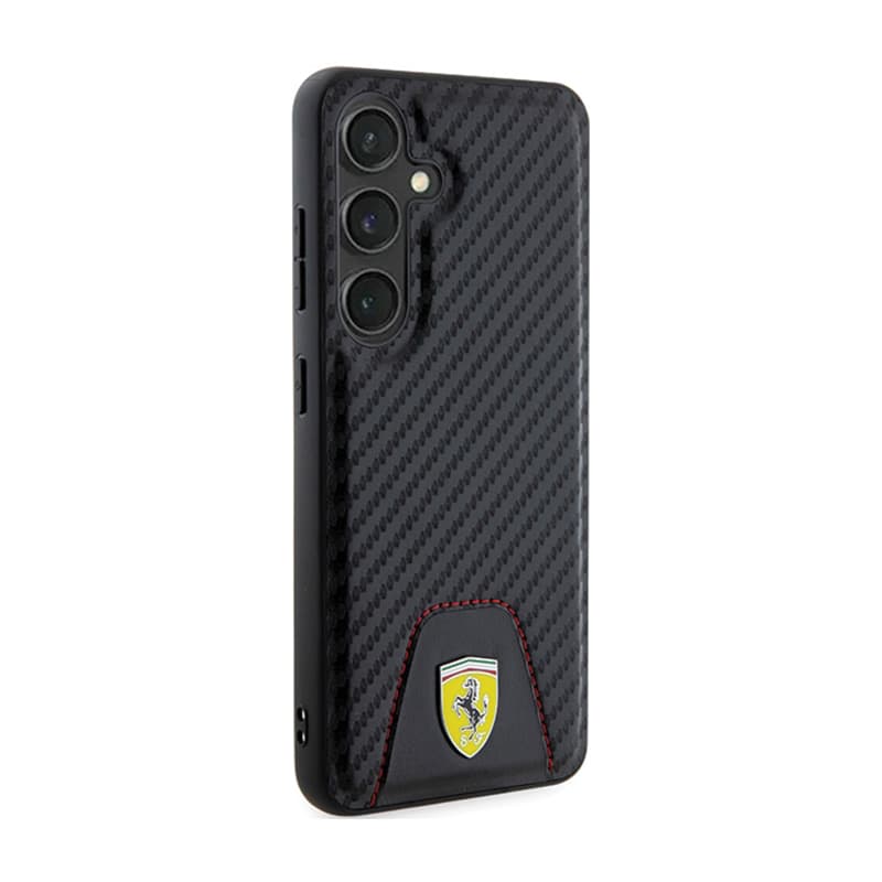 Ferrari Carbon Stitched Bottom - Case for Samsung Galaxy S24 (black) 4