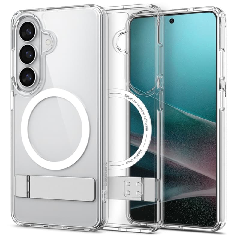 Spigen Ultra Hybrid S Mag MagSafe - Case for Samsung Galaxy S26+ (Clear/White) 1