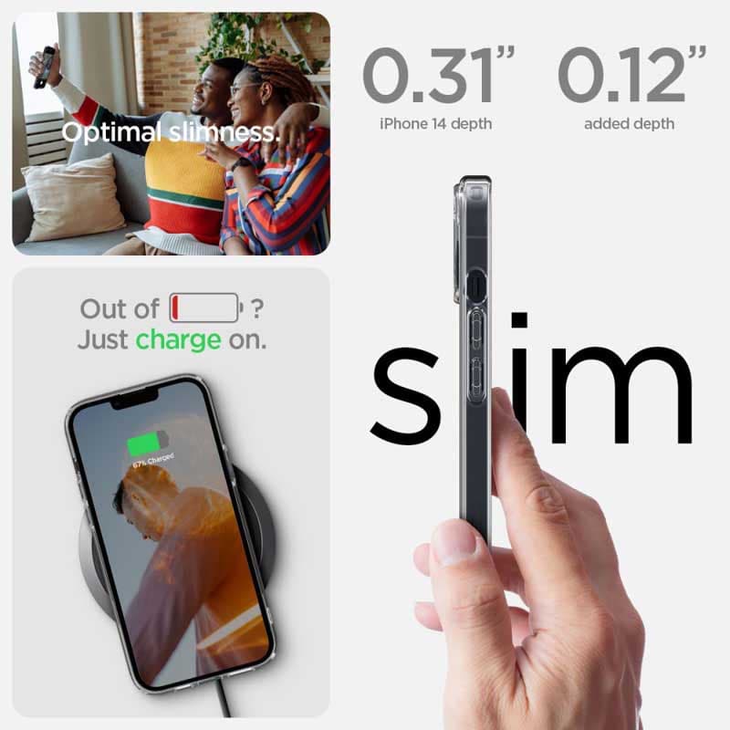 Spigen Ultra Hybrid - Case for iPhone 15 Plus / iPhone 14 Plus (Transparent) 2