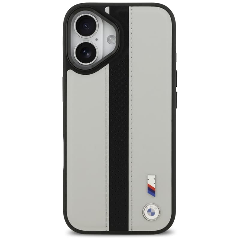 BMW M Perforated Stripe Logo MagSafe - iPhone 17 Case (Gray) 3