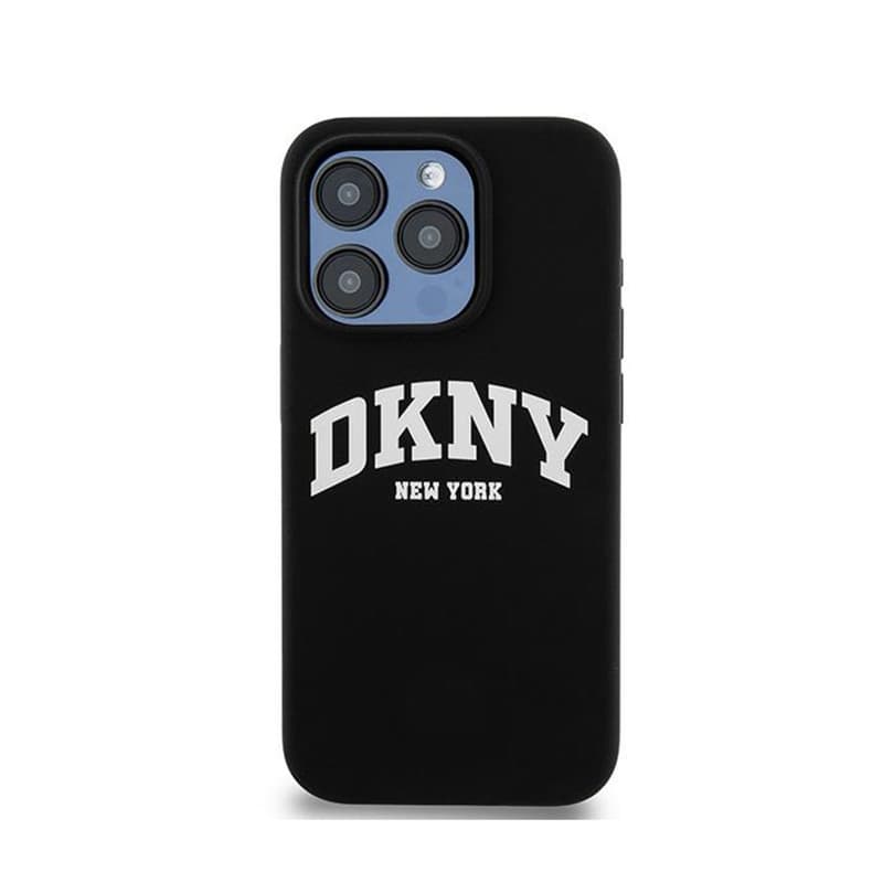 DKNY Liquid Silicone White Printed Logo MagSafe - Case for iPhone 15 Pro (black) 3
