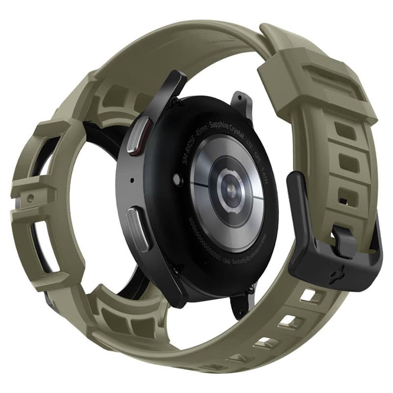 Spigen Rugged Armor Pro - Strap + case for Samsung Galaxy Watch 5 45 mm (Vintage Khaki) 3