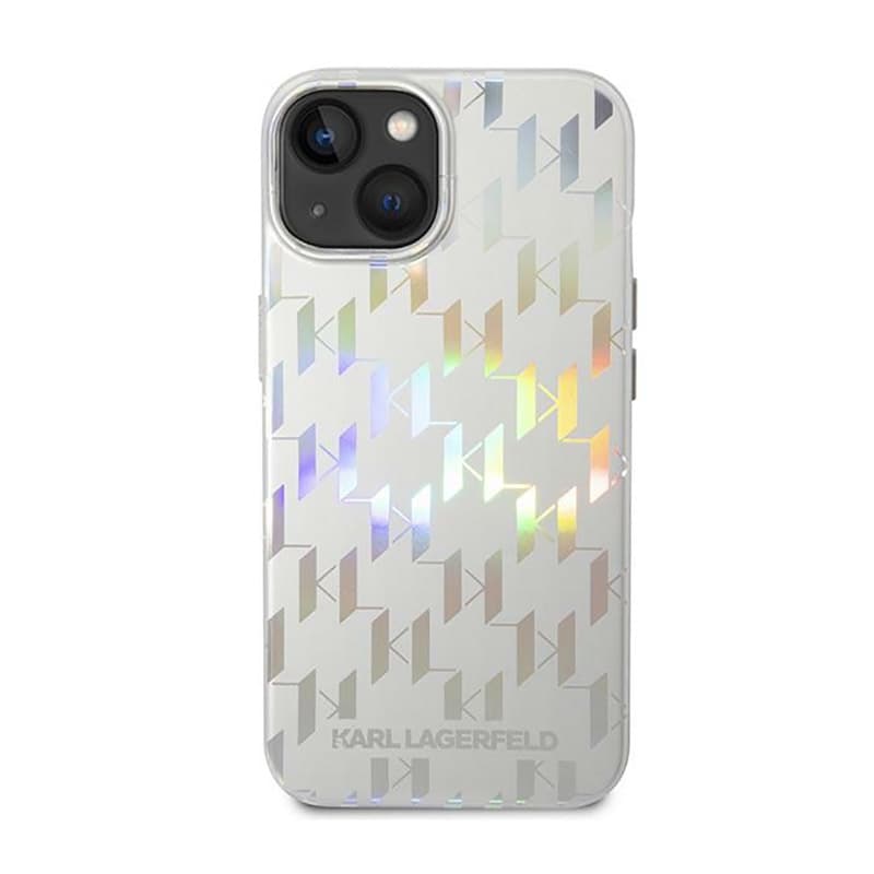 Karl Lagerfeld Monogram Pattern  Case iPhone 14 (Black) 3