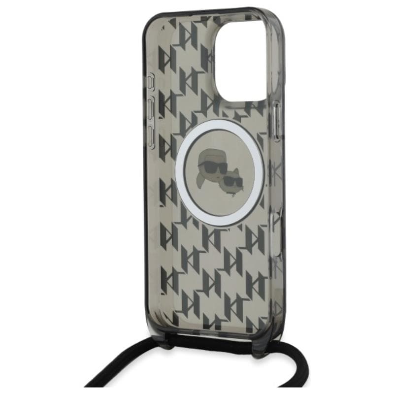 Karl Lagerfeld IML Crossbody Monogram Karl & Choupette Head MagSafe - Case for iPhone 16 Pro Max (black) 6