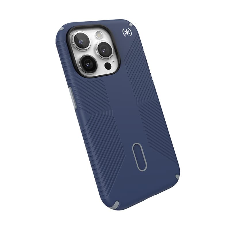 Speck Presidio2 Grip ClickLock & MagSafe - iPhone 15 Pro Case (Coastal Blue / Dust Gray) 6