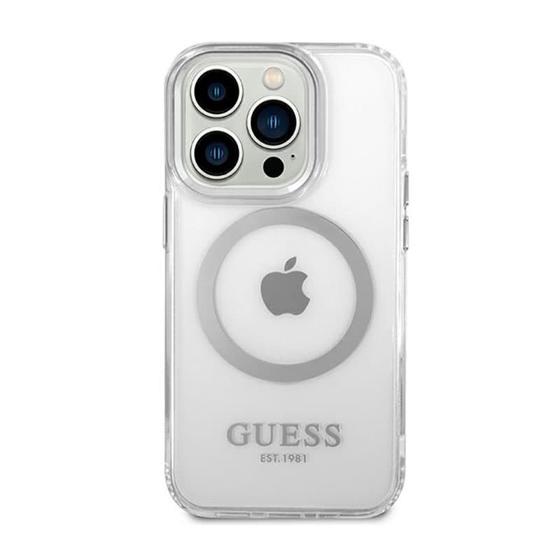 Guess Metal Outline MagSafe - Case for iPhone 14 Pro (Clear) 3