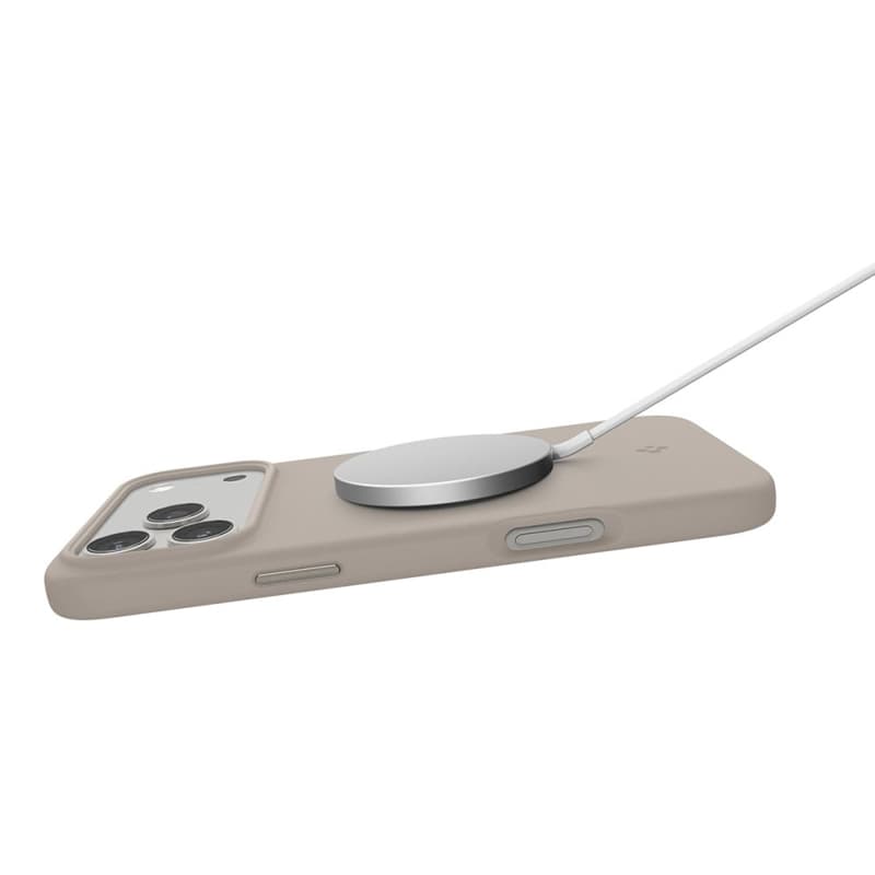 Spigen Silicone Fit Mag MagSafe - Case for iPhone 17 Pro Max (Stone) 7