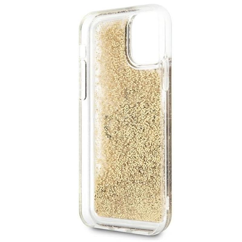 Guess Liquid Glitter 4G Big Logo - Case for iPhone 11 (gold) 4