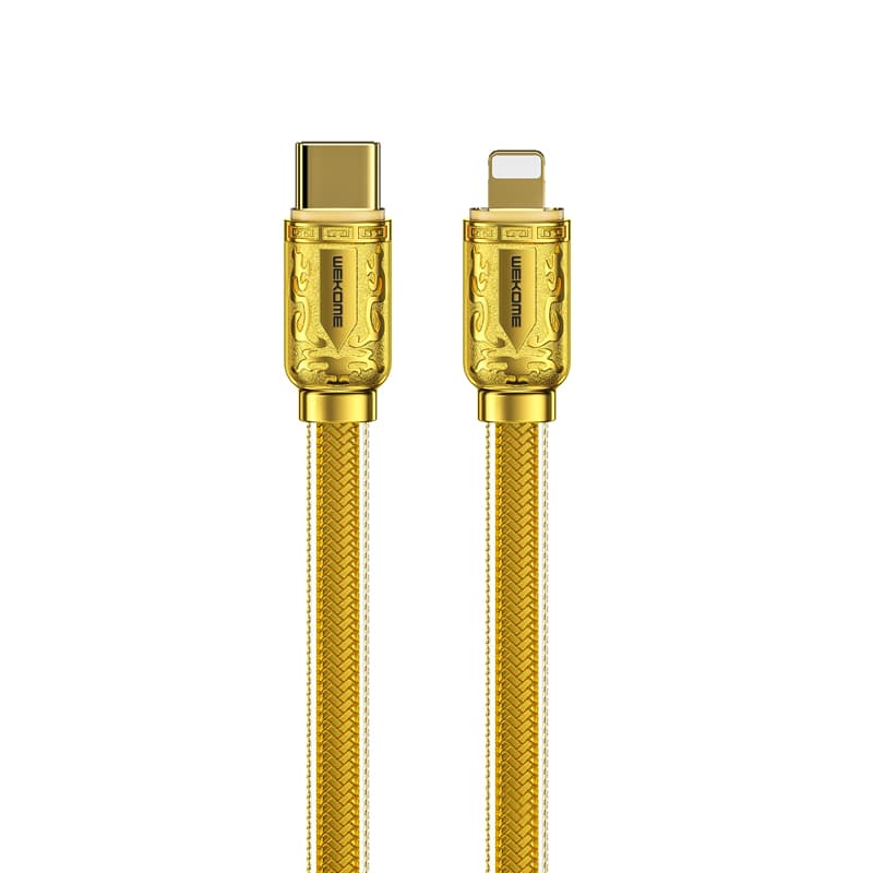 WEKOME WDC-163 Sakin Series - USB-C to Lightning PD 20W connecting cable 1 m (Gold) 1
