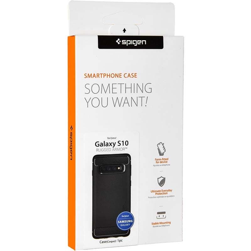 Spigen Rugged Armor - Case for Samsung Galaxy S10 (Black) 2
