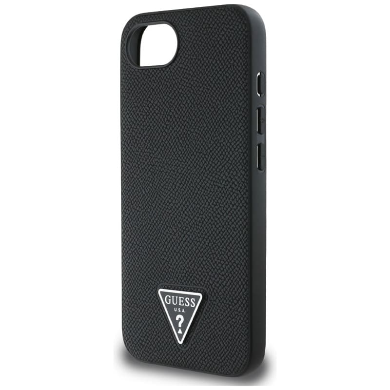 Guess Grained Triangle MagSafe - Case for iPhone 16e (black) 6