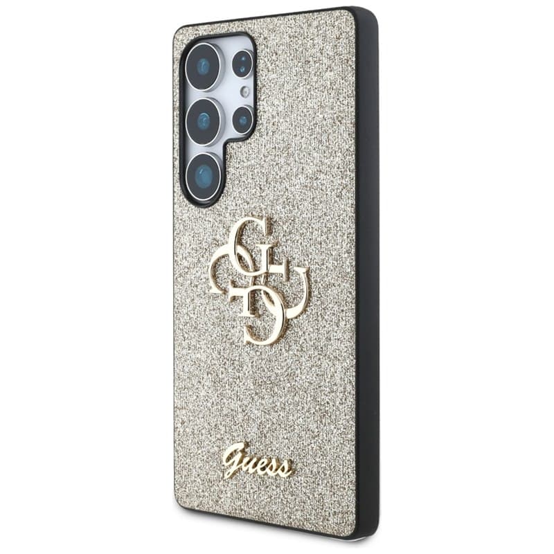 Guess Fixed Glitter Big 4G Metal Logo - Case for Samsung Galaxy S25 Ultra (gold) 2