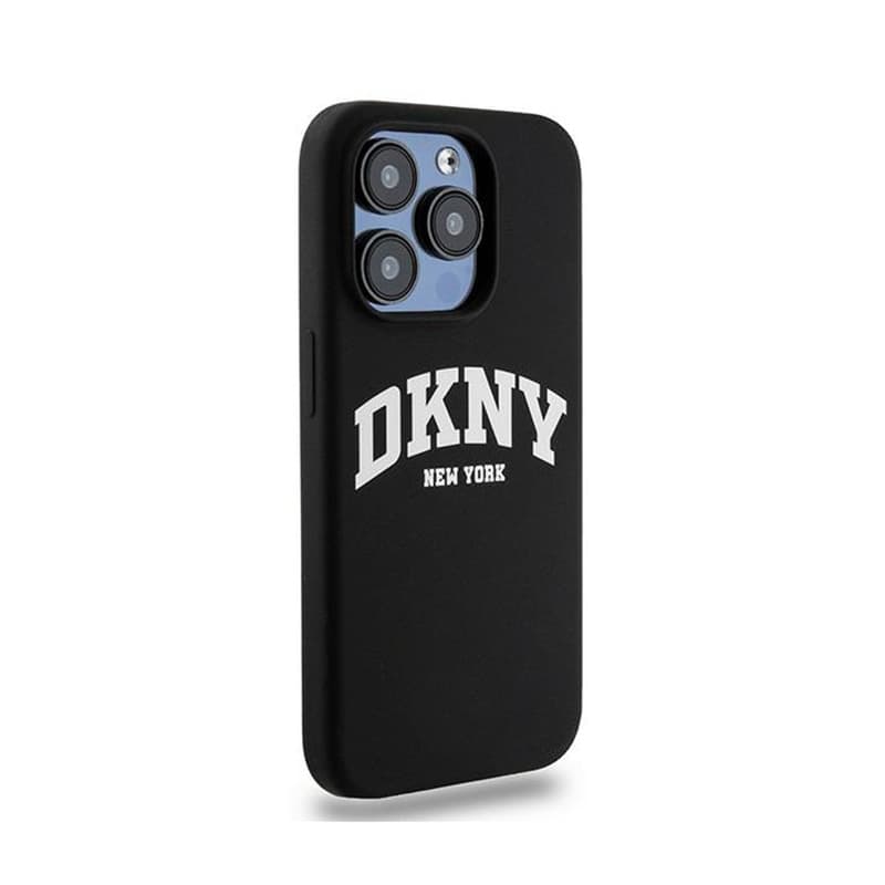 DKNY Liquid Silicone White Printed Logo MagSafe - Case for iPhone 15 Pro (black) 4