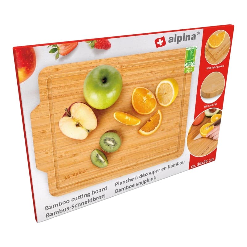 Alpina - Bamboo Wood Chopping Board 36x26 cm 2