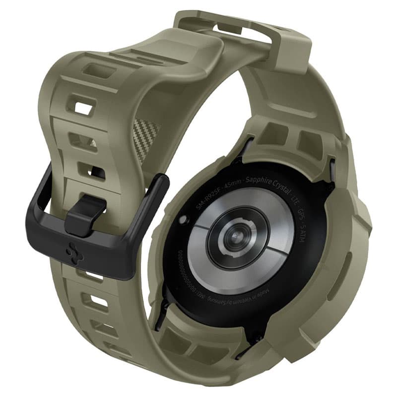 Spigen Rugged Armor Pro - Strap + case for Samsung Galaxy Watch 5 45 mm (Vintage Khaki) 4