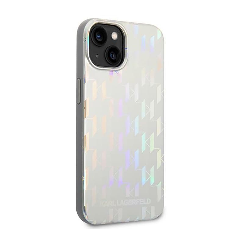 Karl Lagerfeld Monogram Pattern  Case iPhone 14 (Black) 4