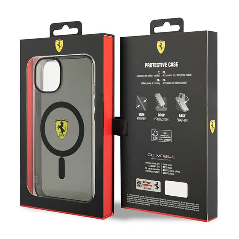 Ferrari Translucent MagSafe - Case for iPhone 14 (Black) 8