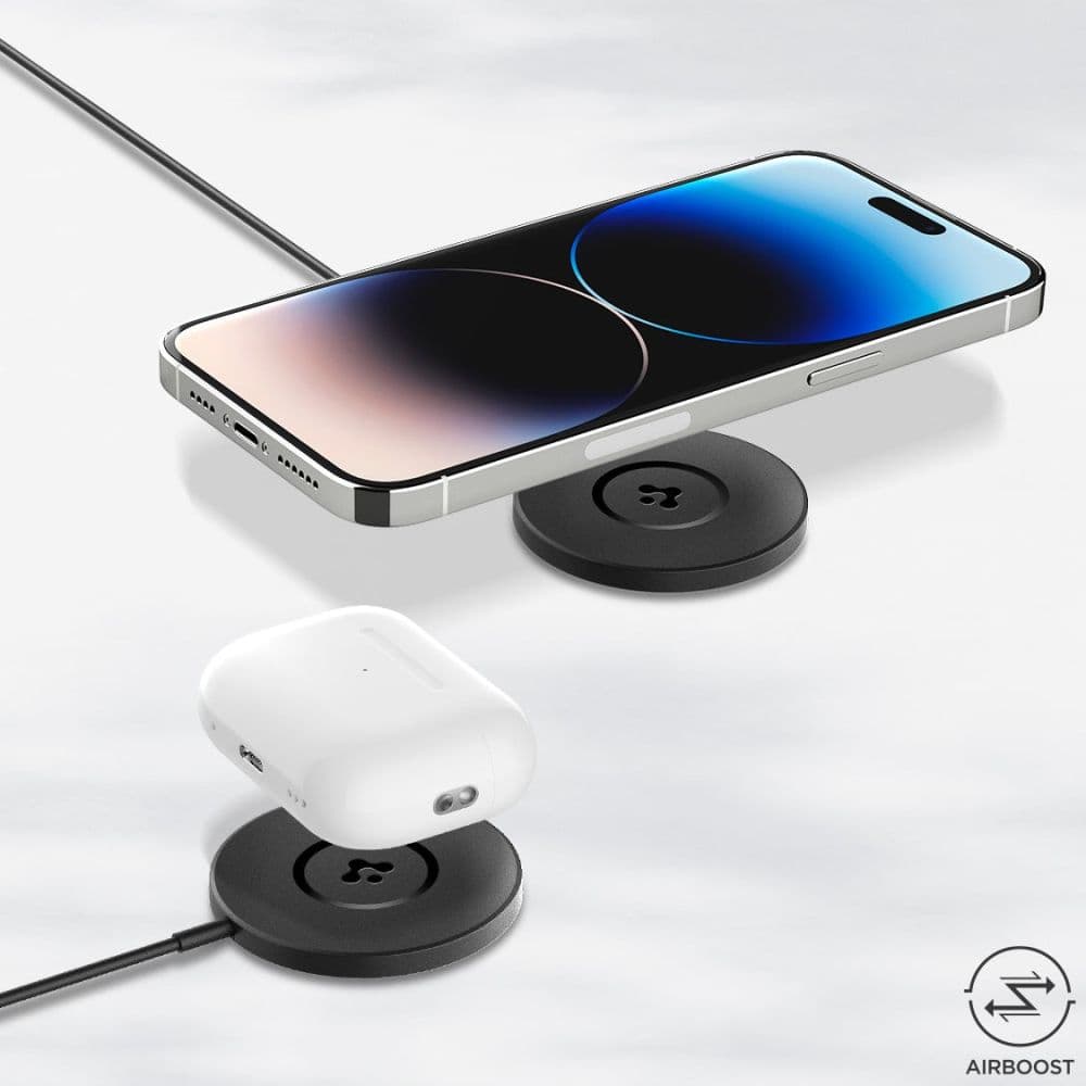 Spigen PF2101 ArcField - MagSafe 7.5W Inductive Charger (Black) 7