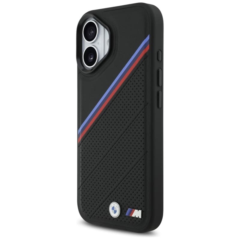 BMW M Tricolor Metal Logo MagSafe - iPhone 17 Case (Black) 2