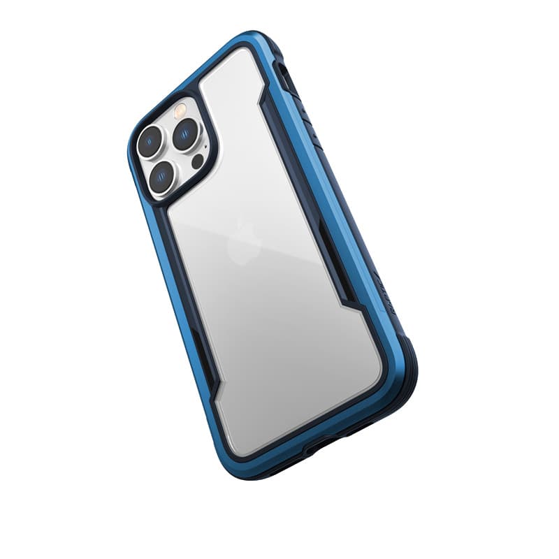 X-Doria Raptic Shield - Aluminum Case for iPhone 14 Pro Max (Drop-Tested 3m) (Marine Blue) 4
